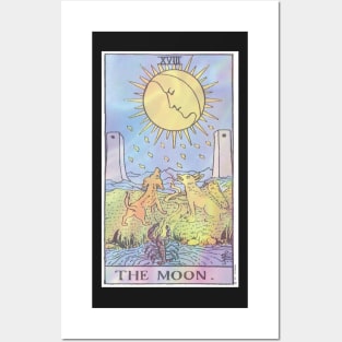 Tarot Card The Moon Holographic Posters and Art